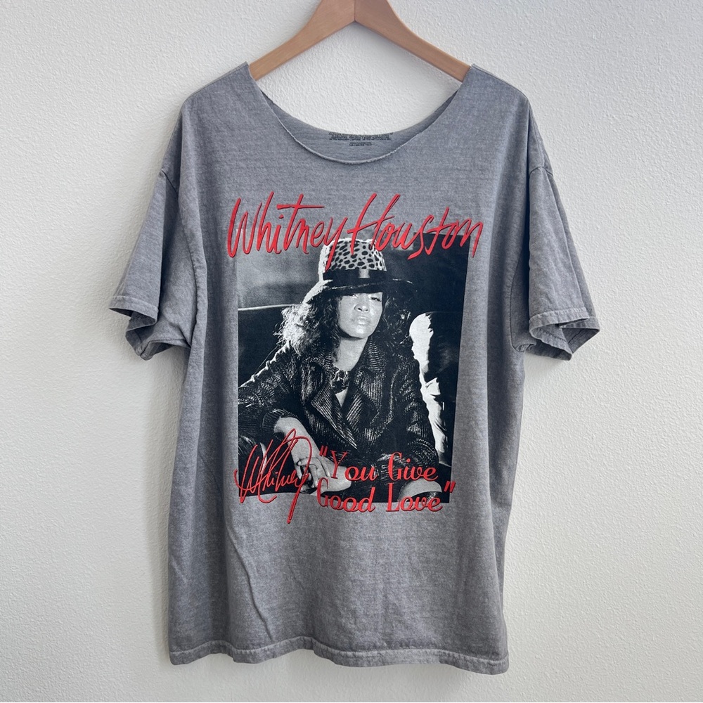 Whitney Houston Off The Shoulder T-shirt